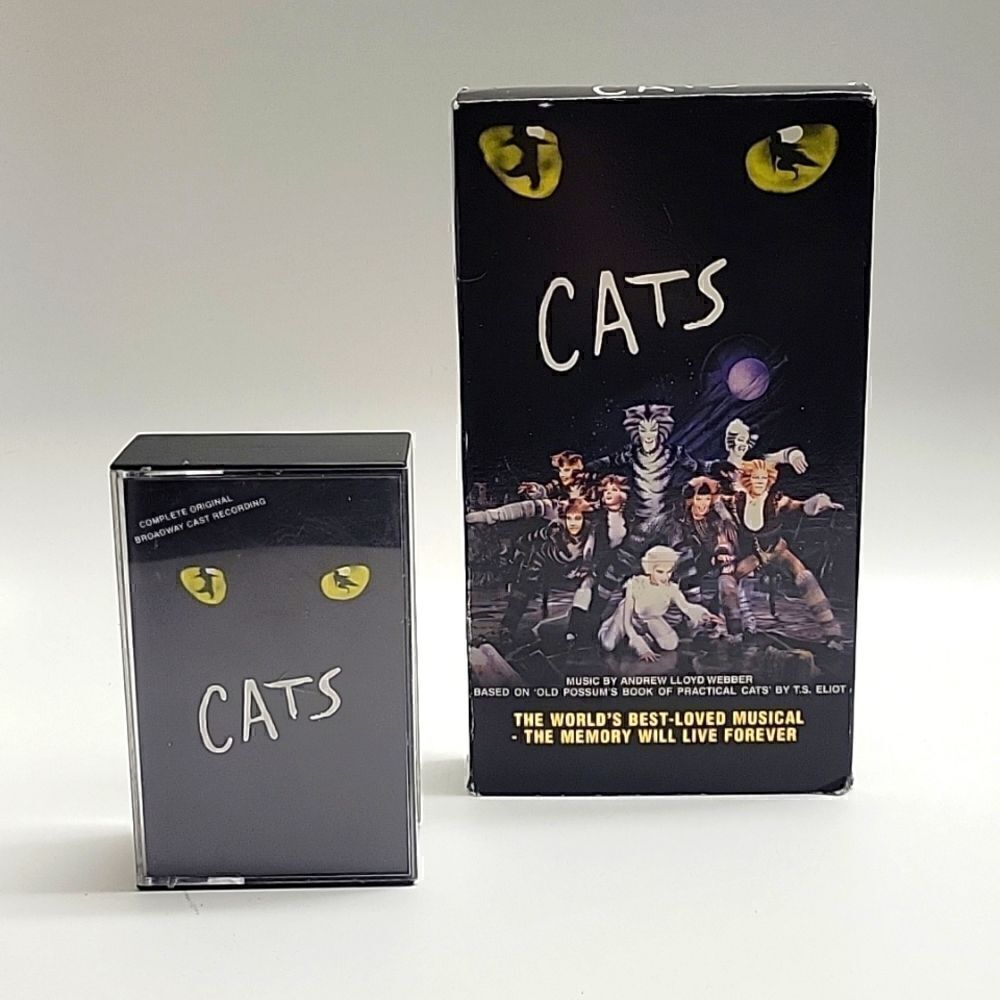 CATS The Musical Double Audio Casette and VHS Tape Bundle Special